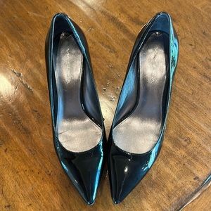 Via Spiga Black Patent Leather Pumps